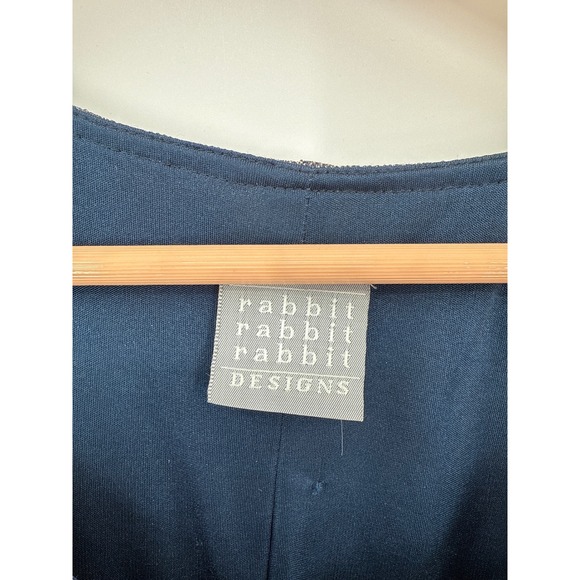 Vtg Rabbit Designs Womens 10M Sheath Dress Metallic Event Sparkle Party Shiny - Picture 7 of 9